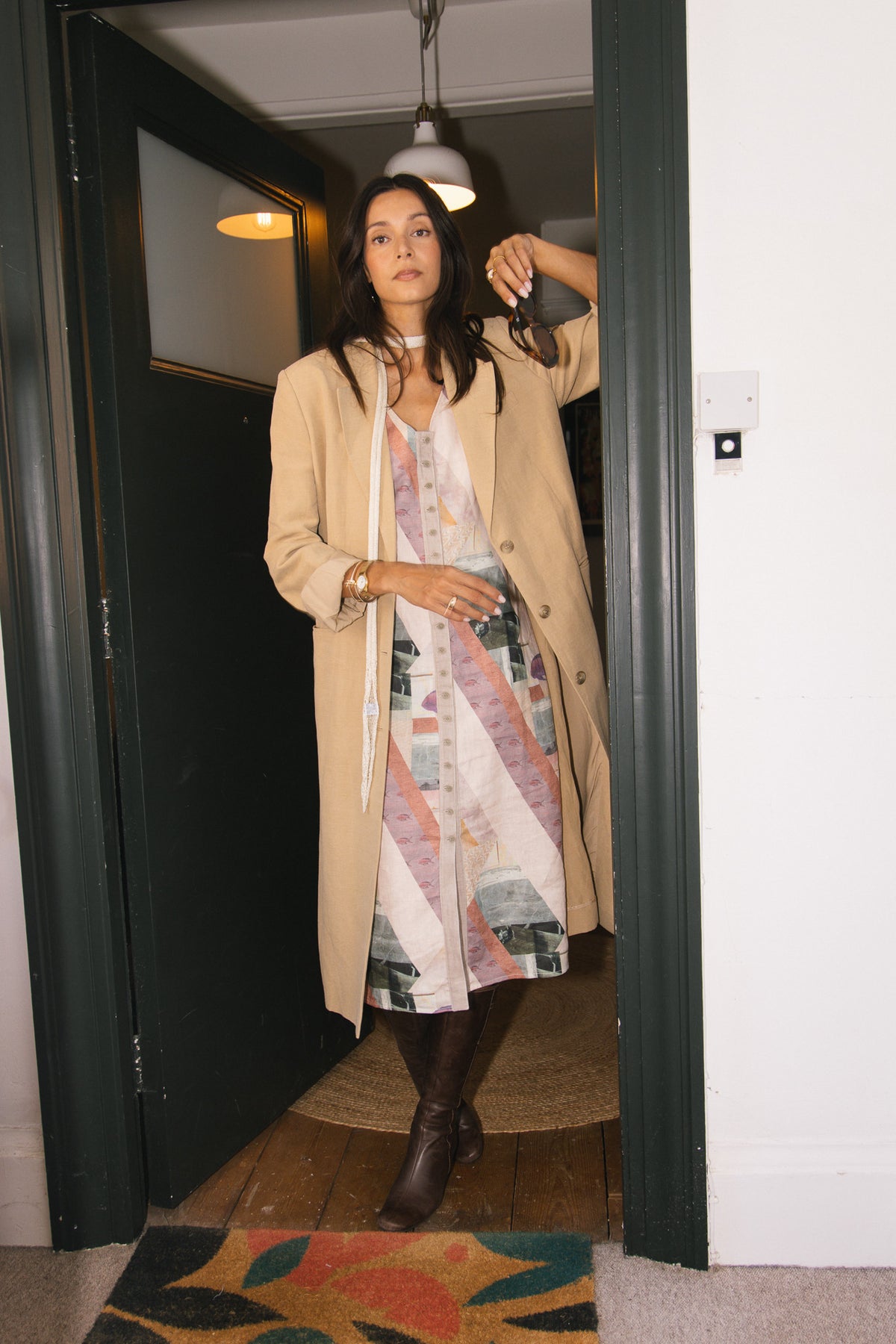 Dress 03 Collage Printed Linen